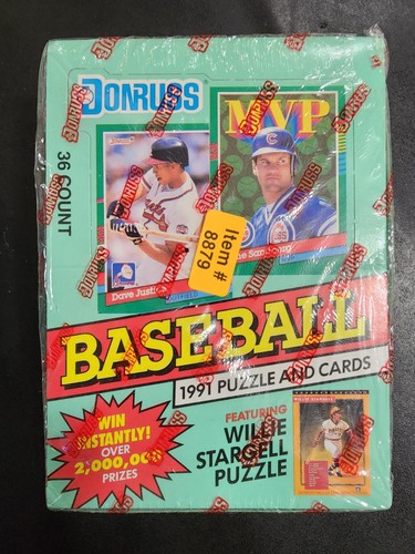 1991 Donruss Baseball Wax Sealed Box Series 2
