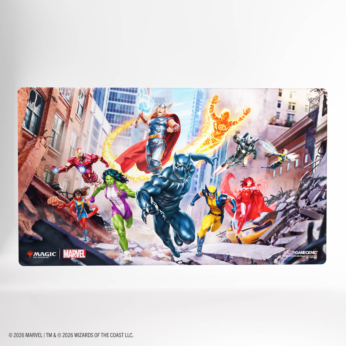 MTG Marvel Super Heroes プレイマット Gamegenic - Shiny Playmat - MTG Marvel Super Heroes - Marvel Super